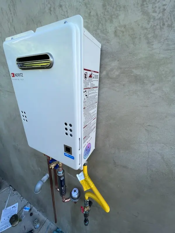 Tankless water heater installation for Nassau Village homes
